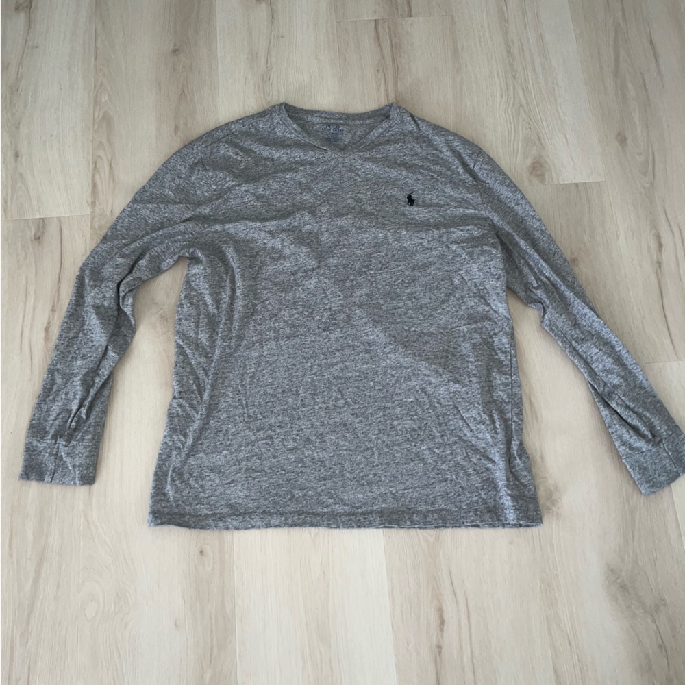 Polo Ralph Lauren Classic Fit Long Sleeve V-Neck Shirt